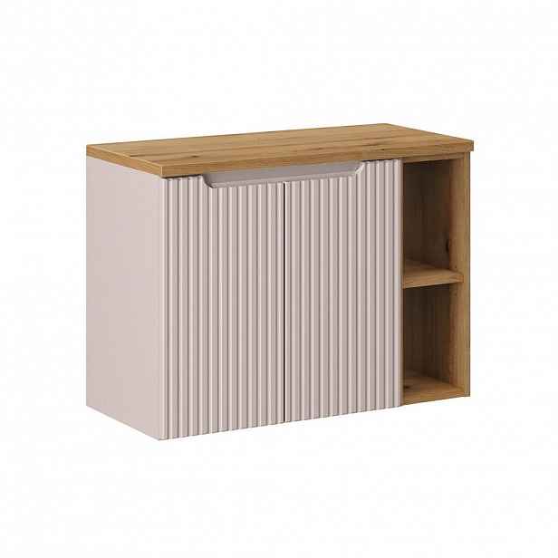 Petits-meubles SKŘÍŇKA POD UMYVADLO 80.4cm Riva Kašmír a dřevo