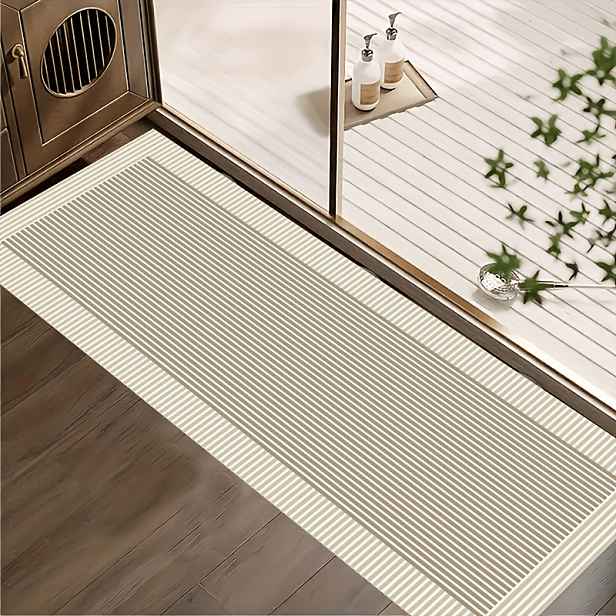TEMU 1 ks Stylová kuchyňská rohožka, moderní květinový design, snadno se čistí, obdélníková podlahová rohožka, tloušťka 3,7 mm, vhodná pro domácí