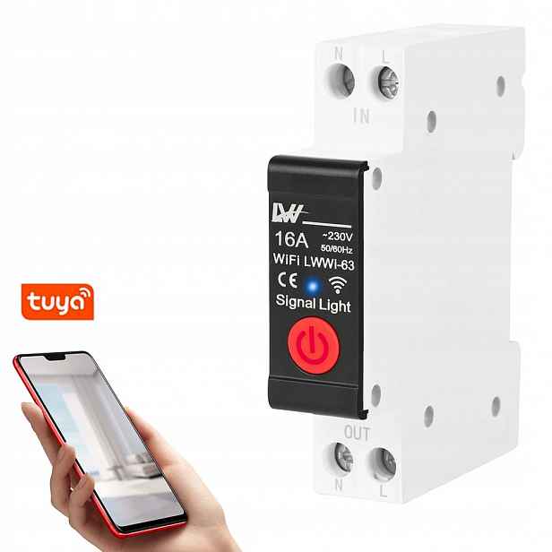 Vypínač WiFi 16A s elektroměrem a funkcí dálkového ovládání