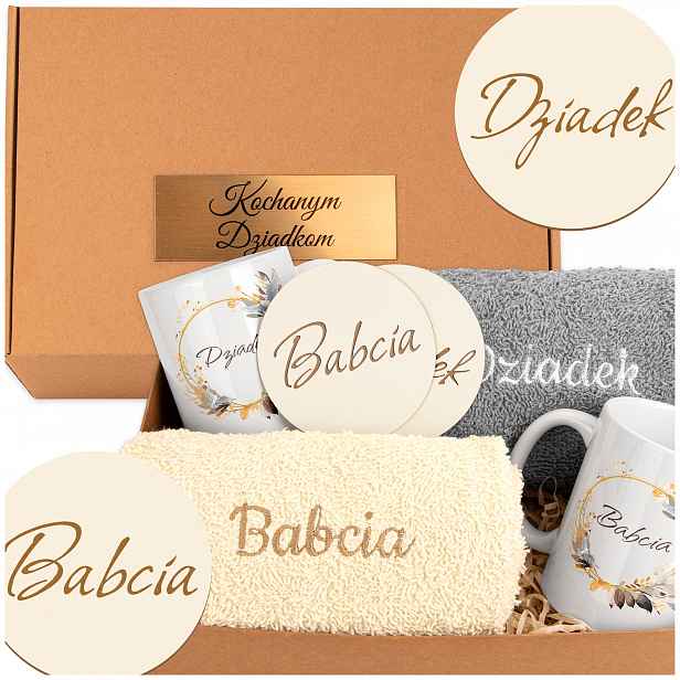 Dárek pro babičku a dědečka k Vánocům Sada na Den babičky a dědečka