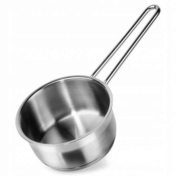 Malý Rendlík S Rukojetí Nerezová Ocel Indukce Plyn 12 CM 0.6 L