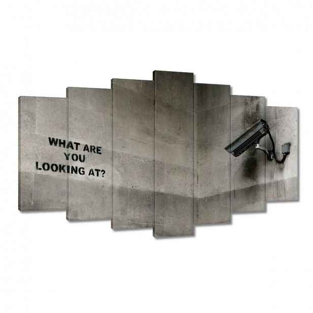 Obrazy 140x80 Banksy Graffiti kamera