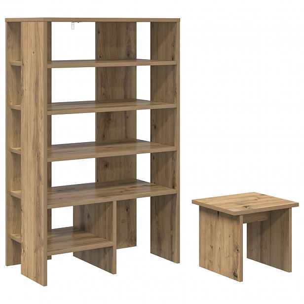 vidaXL Skříň na obuv 2 ks 62 x 35 x 100 cm Kompozitní dřevo