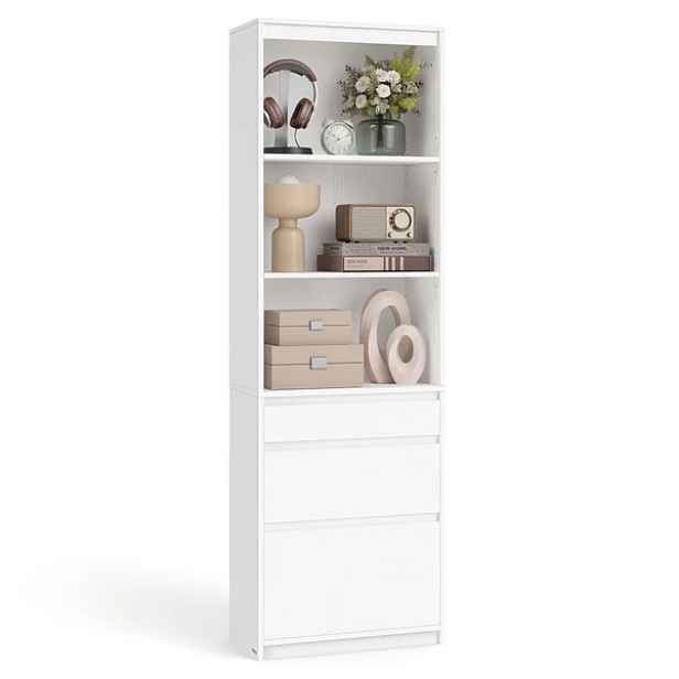 SONGMICS Knihovna Vasagle Kain 57 cm bílá