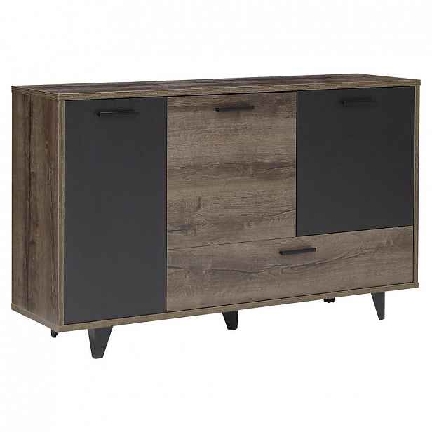 XXXLutz PŘÍBORNÍK/KOMODA, černá, barvy dubu Carryhome - Sideboard - 000687019004