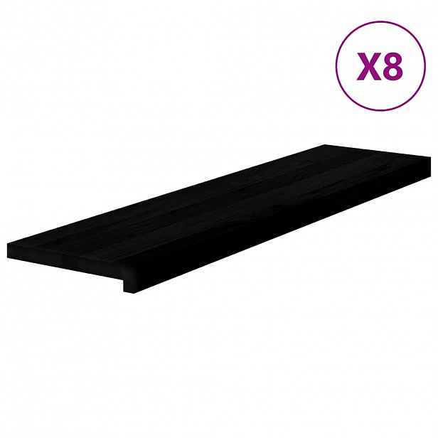 vidaXL Nášlapy na schody 8 ks světle hnědé 100x30x2 cm masivní dub