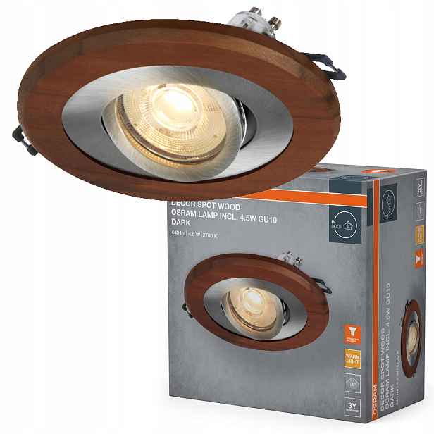 Kulaté Stropní Svítidlo Stropní Led svítidlo GU10 4.5W 400lm 2700K Podomítkové Osram