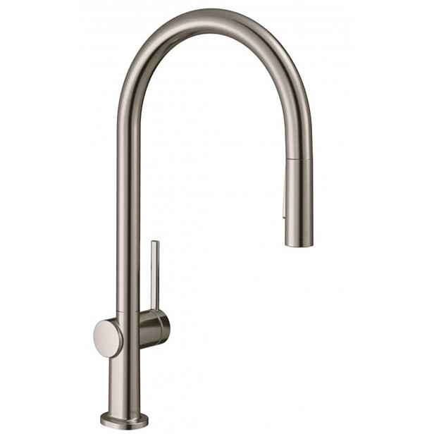 Hansgrohe M54 - Dřezová baterie Talis s výsuvnou sprškou, sBox, vzhled nerezu 72801800