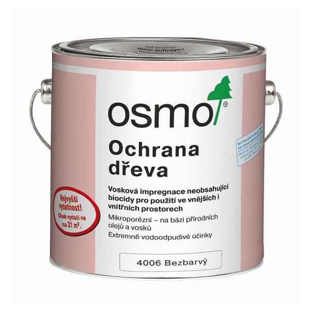 Impregnace vosková Osmo 4006 bezbarvá 2,5 l