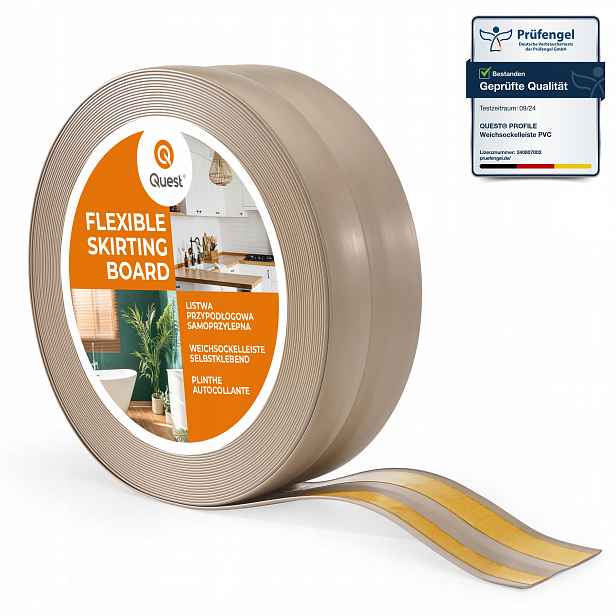 samolepicí podlahová lišta z Pvc 32x23 mm Béžová 25 m