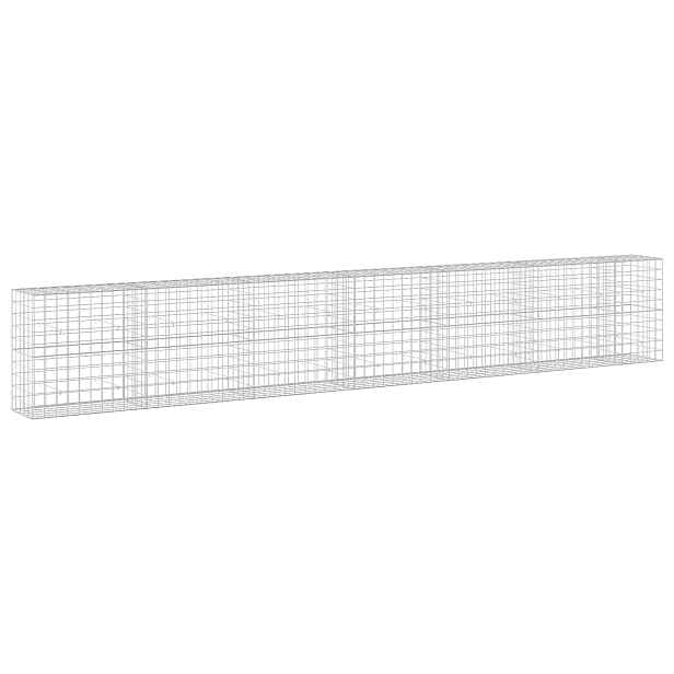 vidaXL Gabion s drátem 5 mm a síťkou 10x10 cm 650x50x100 cm