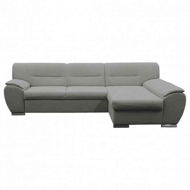 MID.YOU ROHOVÁ SEDAČKA, textil, světle šedá