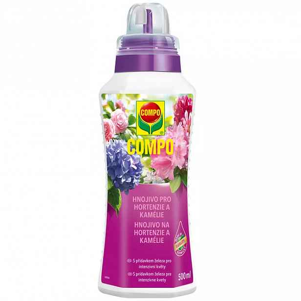 Compo tekuté hnojivo pro hortenzie a kyselomilných rostlin 500 ml