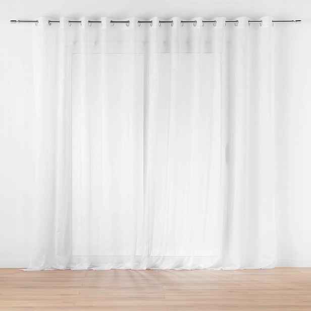 Hotová záclona z hladkého voálu Lissea, bílá, 400 x 240 cm