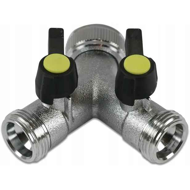 Hydro-S 3-cestný rozdělovač 3/4" Gw × Gz × Gz s kulovými ventily