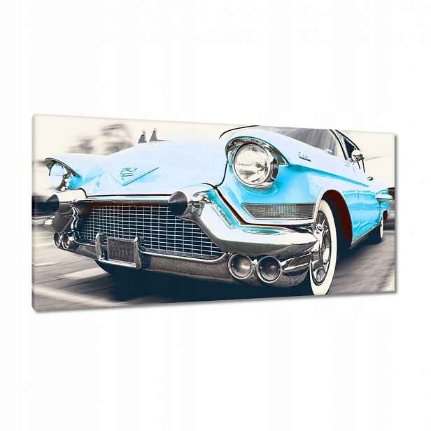 Obrazy 115x55 Modrý Cadillac