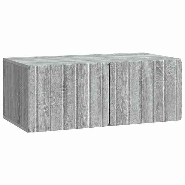 vidaXL Nástěnná TV skříň 78,5 x 41 x 30 cm Šedý Sonoma