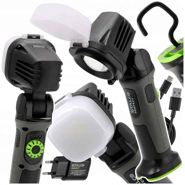 Akumulátorová Pracovní Lampa Led 3200 mAh Dílenská Stalco Perfect