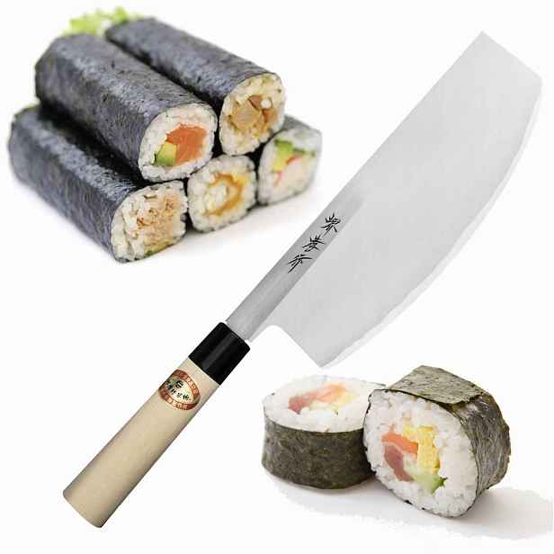 Sakai Takayuki Kasumi Shirogami#3 Japonský Nůž Sushikiri na sushi 24 cm