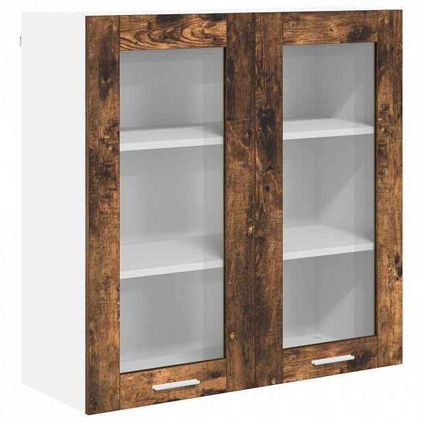 vidaXL Závěsná skříňka Kouřový dub 80 x 31 x 80 cm Kompozitní dřevo