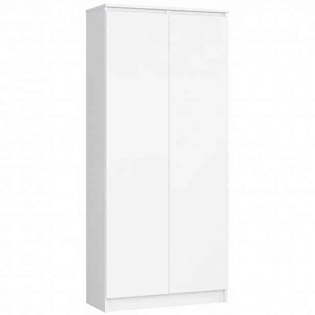 Kancelářská skříň R 80cm CLP 2 dvířka 8 poliček bílá