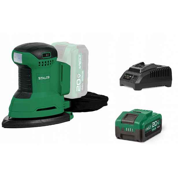 Oscilační bruska Delta Set Akumulátor 4AH 20V Stalco S050497345