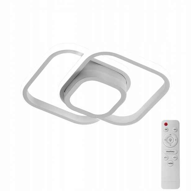 Stropní Svítidlo Stropní Svítidlo Led Ring Bílá Čtverec Moderní Do Obývacího Pokoje S Dálkovým Ovládáním