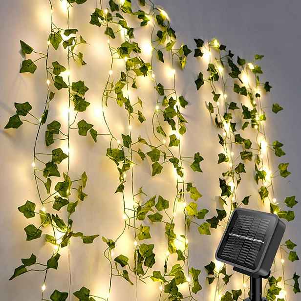 Světelný řetěz pro venkovní použití, umělý břečťan, 100 Led diod 10 m, 8 režimů