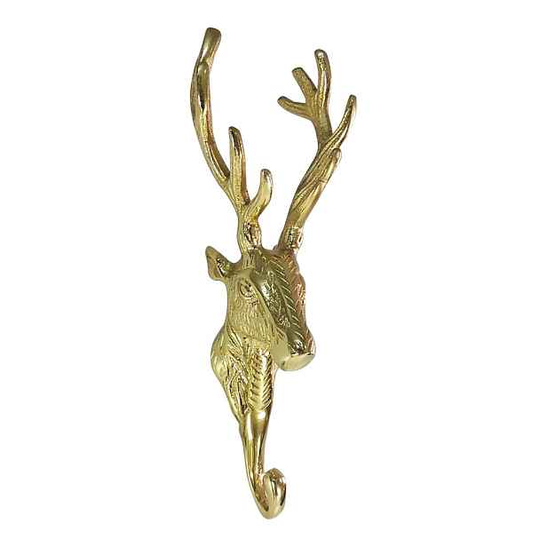 Zlatý kovový háček Jelen - 8.5*7*25cm Mars & More