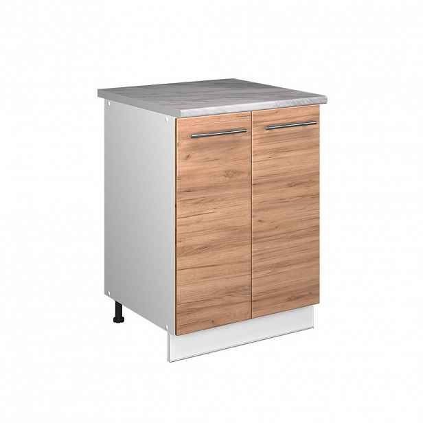 Vicco SKŘÍŇKA POD DŘEZ Fame-Line, Zlatý mocný dub/Bílá, 60 cm