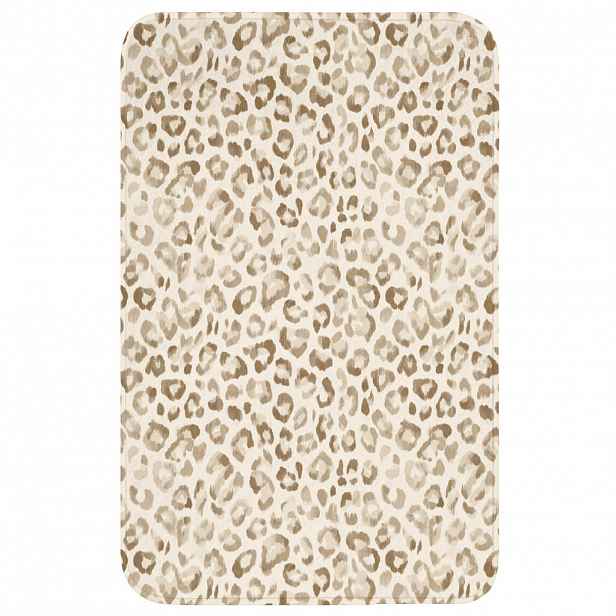 OnlyWow WC PŘEDLOŽKA Leopard - Classic - Béžová 50x80 cm