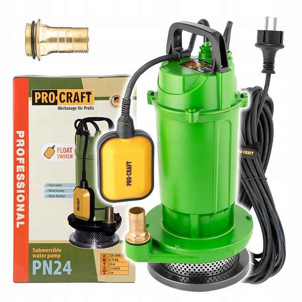 Ponorné čerpadlo Procraft PN24,370 W, 1500 l/h
