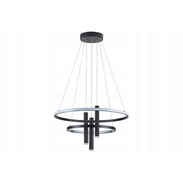 Závěsná lampa Reality Amanda Led černá, 3W+40W, 4000K, 3 body