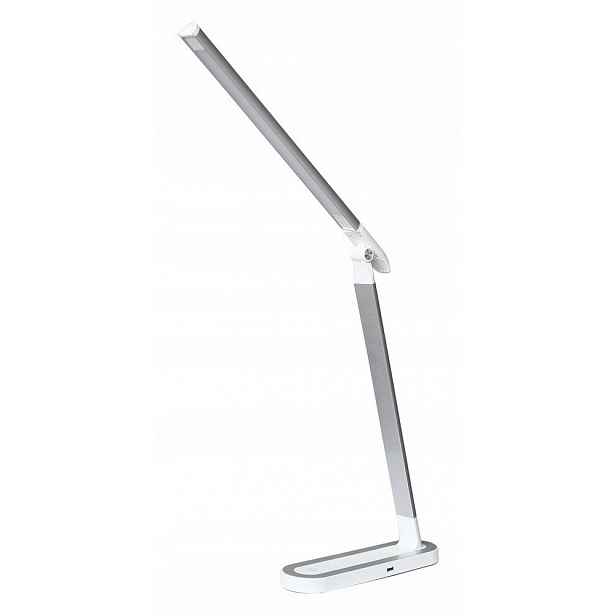 Bílá stolní lampa Misha s Usb portem pro kancelář Rabalux