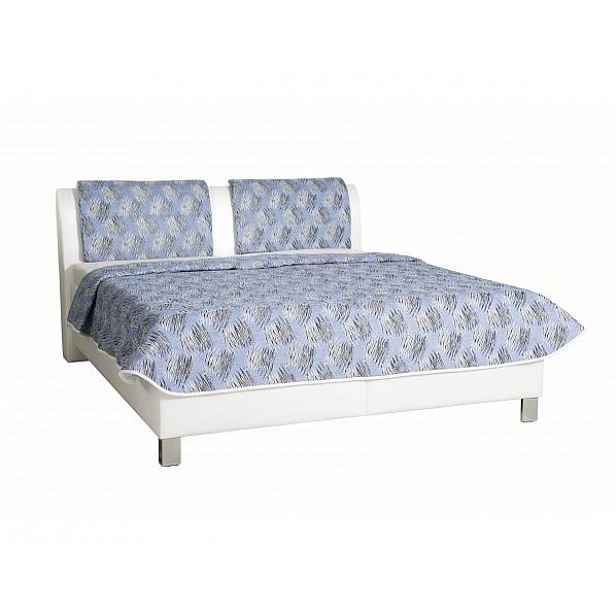 Čalouněná postel Vegas bez přehozu, Miami, 180x200 cm, nožky chrom, Andora 305-Alfa 16