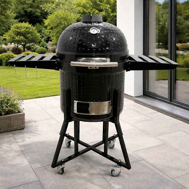 Kamado udící BBQ gril BestBerg BBBQ-10B / Ø 46 cm / černá