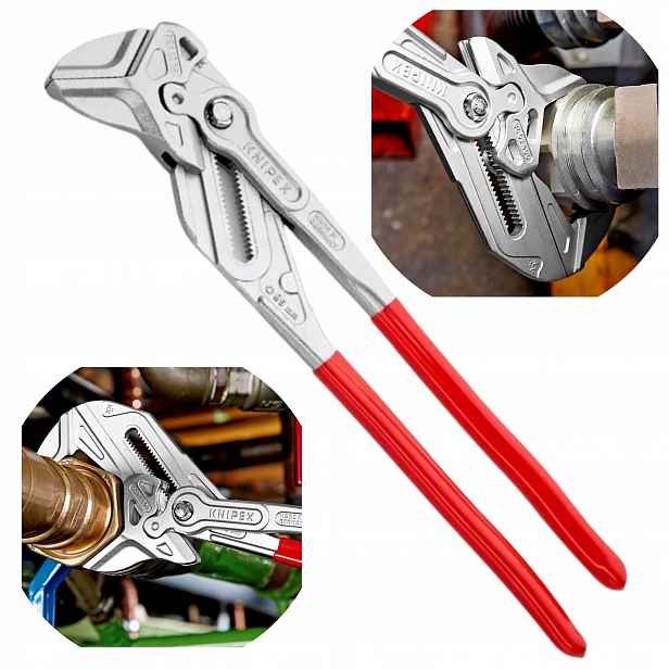 Klíč Čelisové Nastavitelné XL 400MM 25 Stupňů Nastavení Knipex 86 03 400