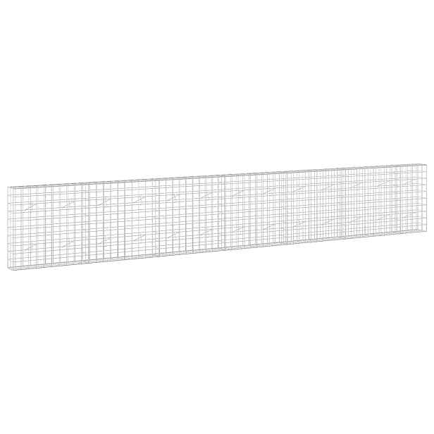 vidaXL Gabion s drátem 5 mm a síťkou 10x10 cm 650x20x100 cm
