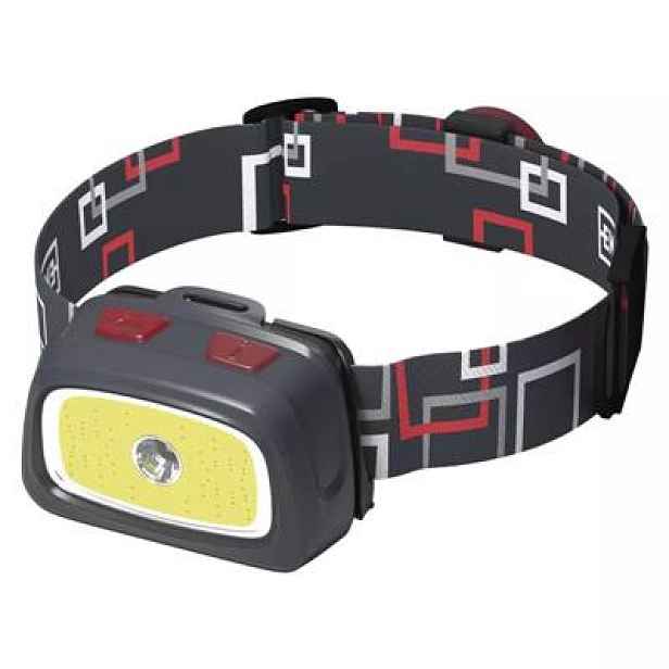 Čelovka COB + CREE LED 330 lm, 65m 3× AAA