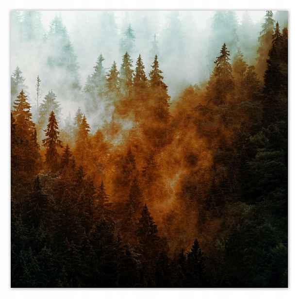 Fototapety 208x208 Podzimní krajina Hory