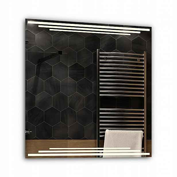 Neutrální Led Zrcadlo s osvětlením Barma 80x80 cm