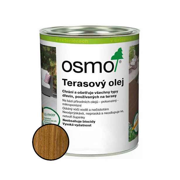 Olej terasový Osmo 007 teak bezbarvý 2,5 l