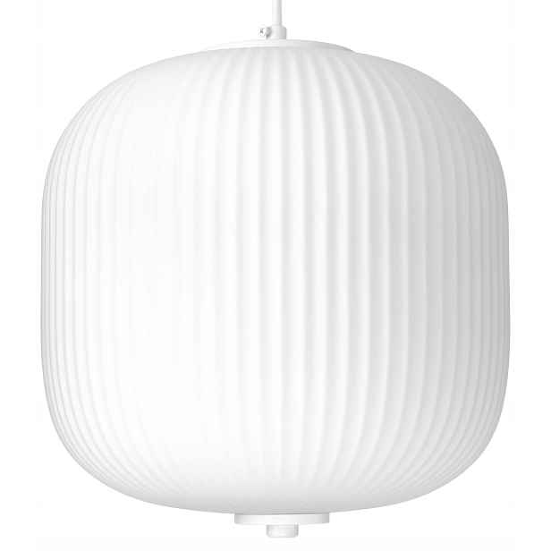 Velká 25 skleněná závěsná lampa Nordic bílá mléčná