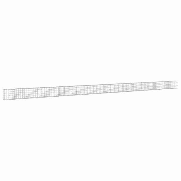 vidaXL Gabion s drátem 5 mm a síťkou 10x10 cm 1200x30x50 cm