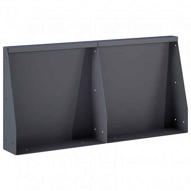 vidaXL Opěrná zeď 2 ks 40 x 12 x 30 cm Ocel Antracitová