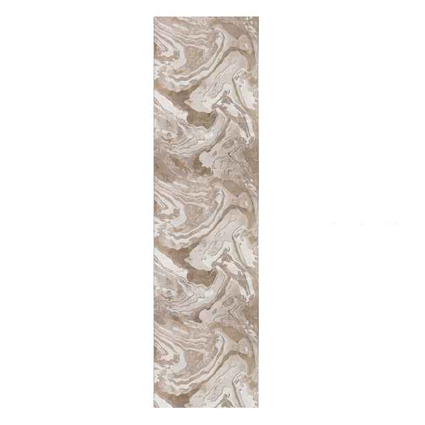 Béžový běhoun 80x300 cm Marbled – Flair Rugs