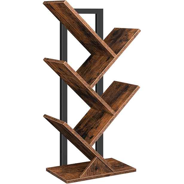 Knihovna Vasagle Mergo 71 cm hnědá
