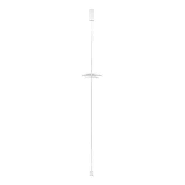 Matně bílá hliníková LED stmívatelná stojací lampa (výška 330 cm) Olos – Nova Luce