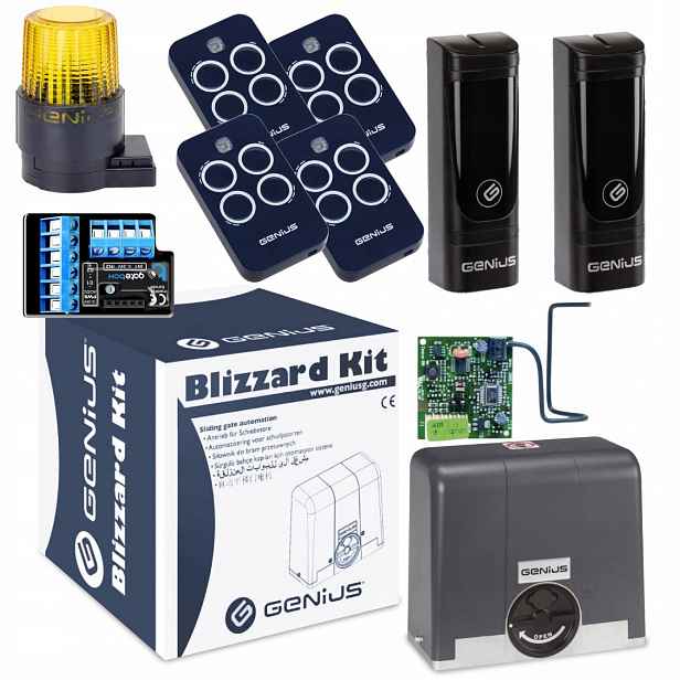 Genius BLIZZARD400+ Modul WiFi Lampa+ Pilot 4ks pohon posuvné brány
