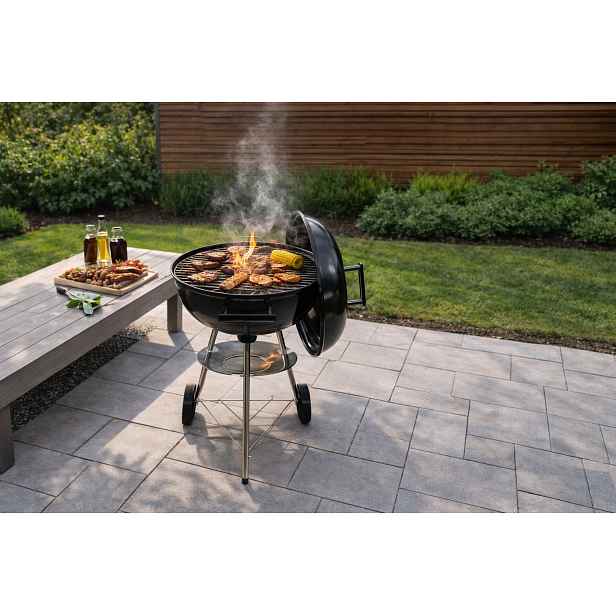 Gril na dřevěné uhlí BestBerg BBBQ-12B  / Ø 44 cm / černá